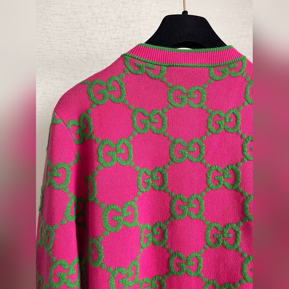 Gucci GG crew neck cardigan sweater - Picture 7 of 9